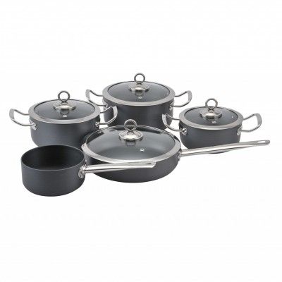 FDA Certification and Metal Material aluminum home cooking fry pan and Casserole set