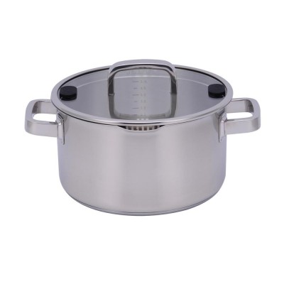 high quality  cookware set casserole stainless steelwith double handle