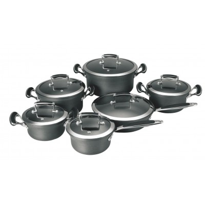 SA-12072 Hard Anodized Aluminum cookware Set / Casting hanlde Kitchenware Wholesale cookware